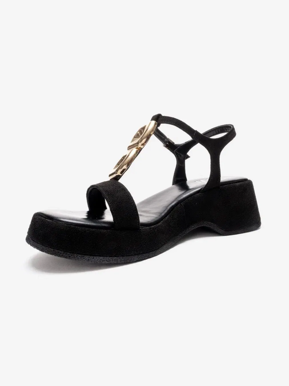 Босоножки на платформе с регулируемым ремешком, модель Matt Prologue Shoes — изображение 5 из 6, черный