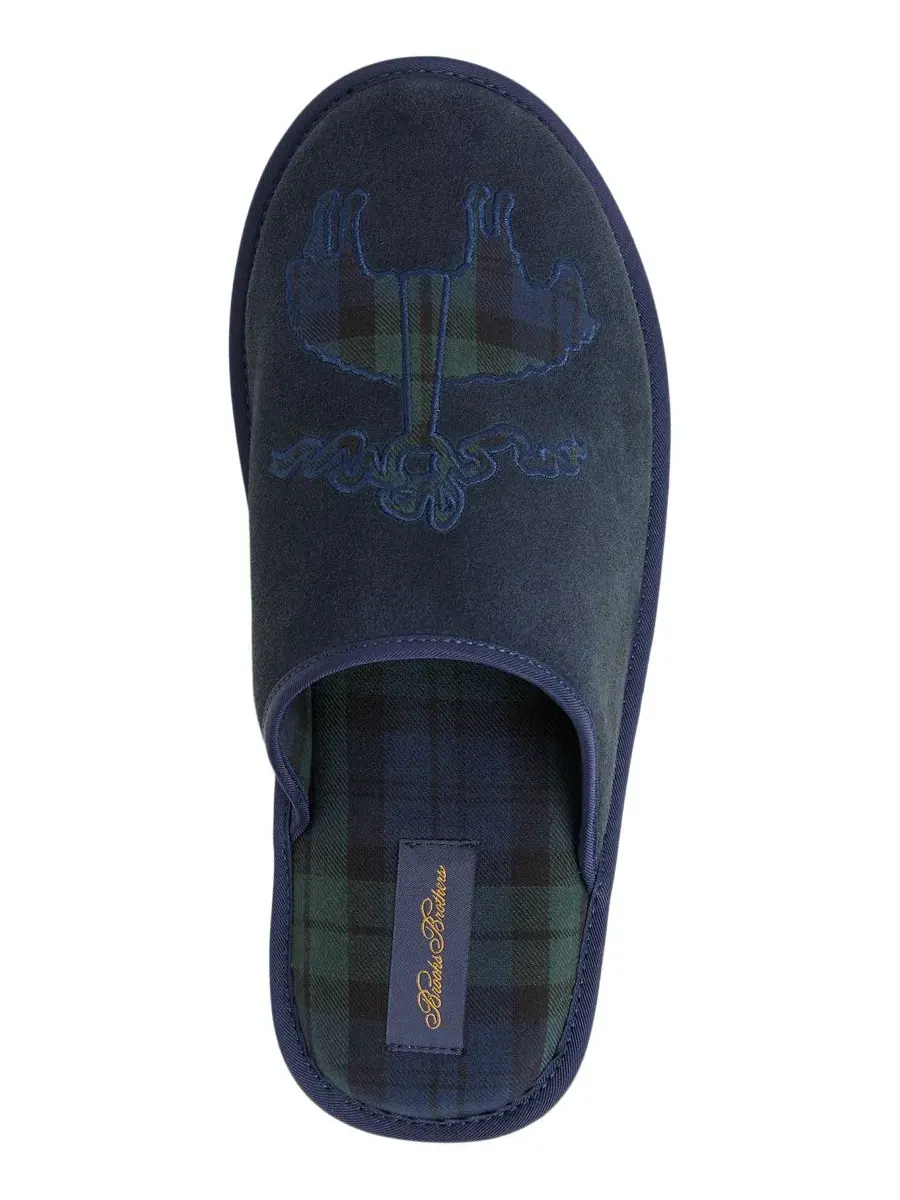Мужские замшевые тапочки Brooks Brothers — изображение 4 из 5, зеленый