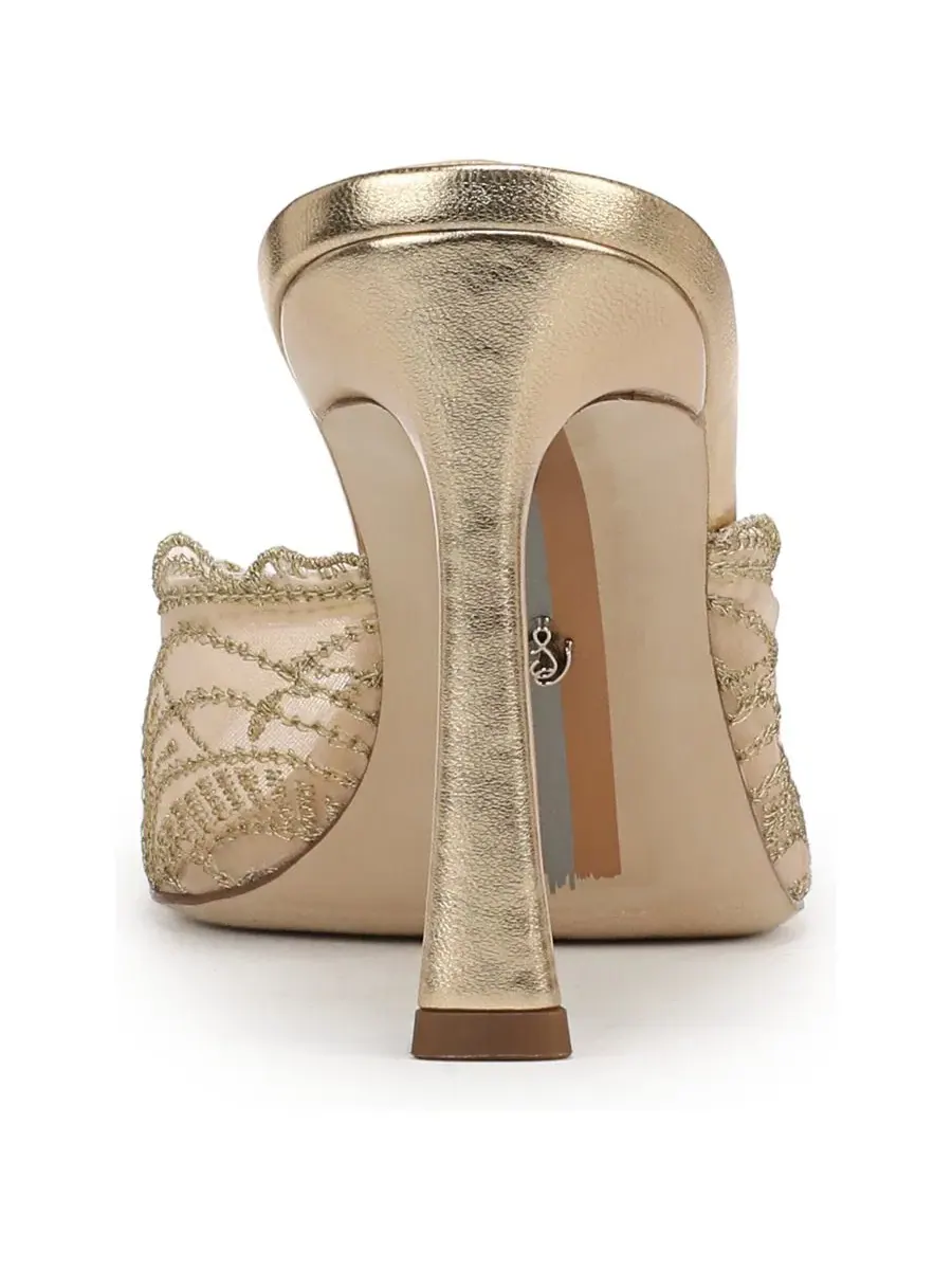 Женские сандалии-шлепанцы Iva Sam Edelman — изображение 3 из 5, золотистый