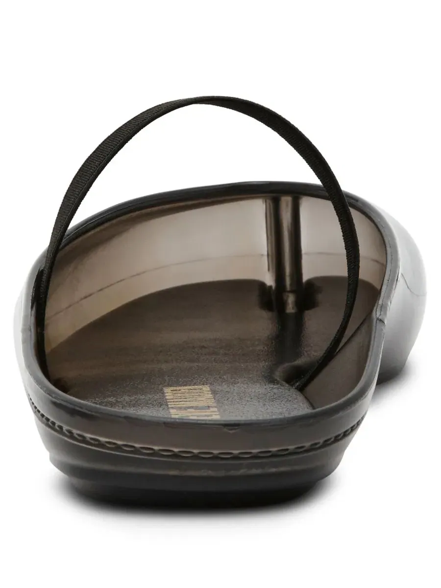 Женские балетки Cova Jelly Split Toe Mule Flats Steve Madden — изображение 4 из 7, черный