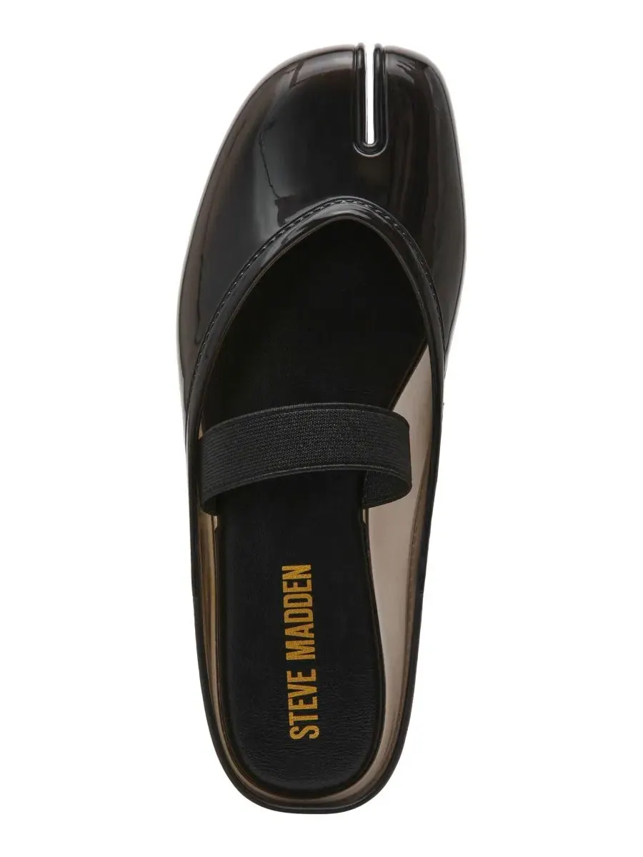 Женские балетки Cova Jelly Split Toe Mule Flats Steve Madden — изображение 5 из 7, черный