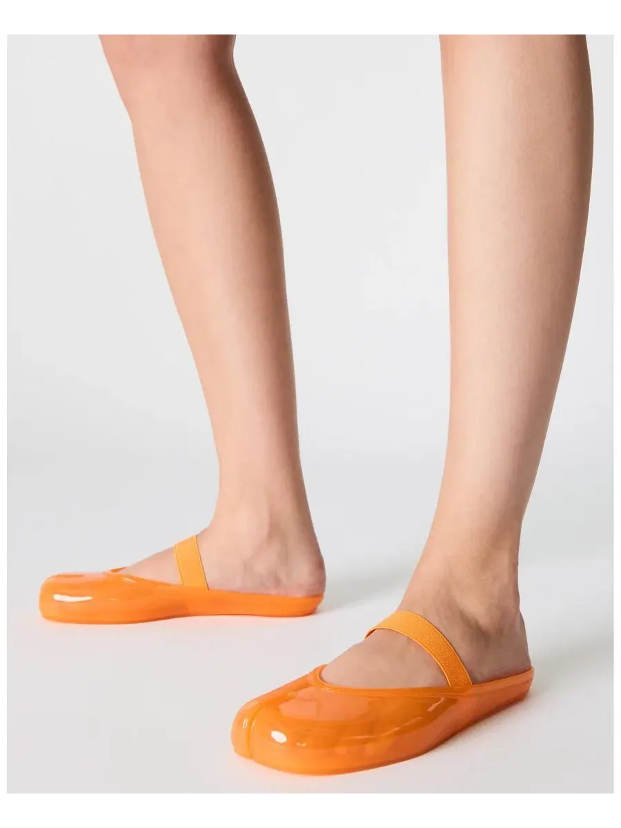 Женские балетки Cova Jelly Split Toe Mule Flats Steve Madden — изображение 3 из 7, оранжевый