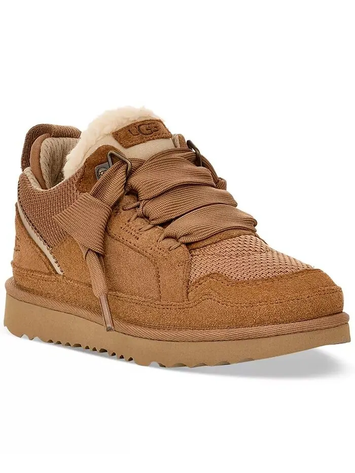 Детские уютные кроссовки на шнуровке Lowmel Ugg — изображение 1 из 7, бежевый