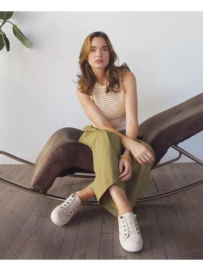 Женские повседневные кроссовки Chloe с круглым носком Jambu — изображение 7 из 7, мел