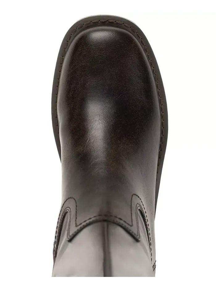 Женские высокие сапоги Warblerr Square Toe Wild Pair — изображение 4 из 6, коричневый