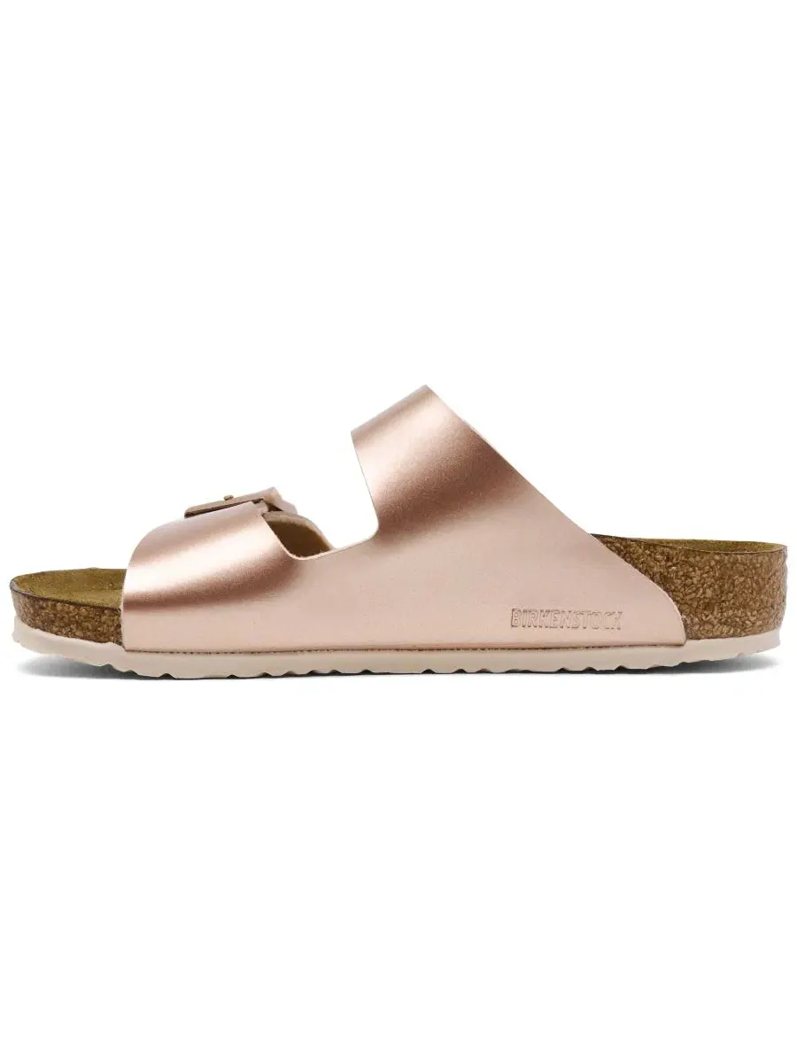 Сандалии Birkenstock Arizona Birko-Flor с двумя ремешками — изображение 2 из 6, медь