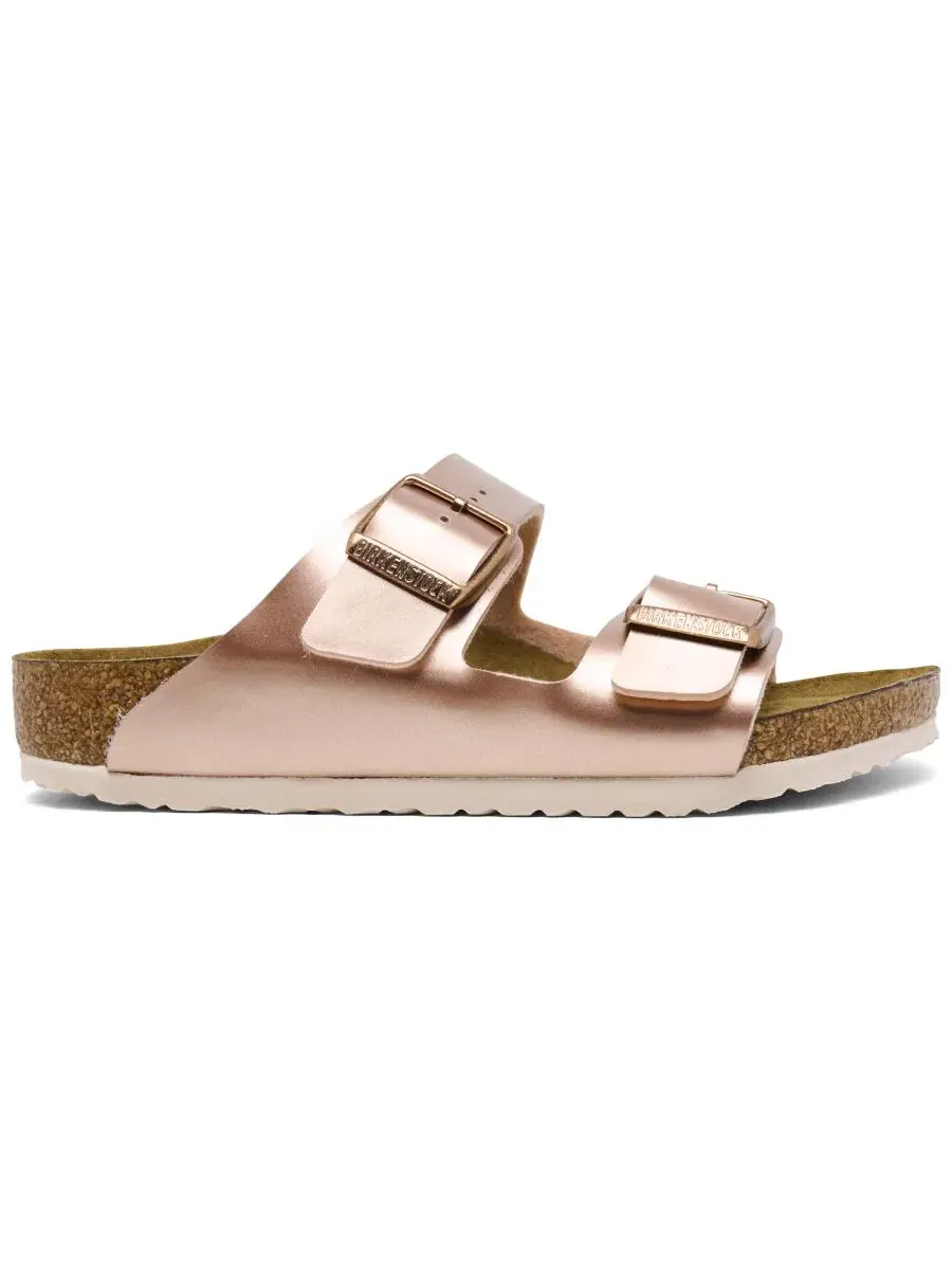 Сандалии Birkenstock Arizona Birko-Flor с двумя ремешками — изображение 3 из 6, медь