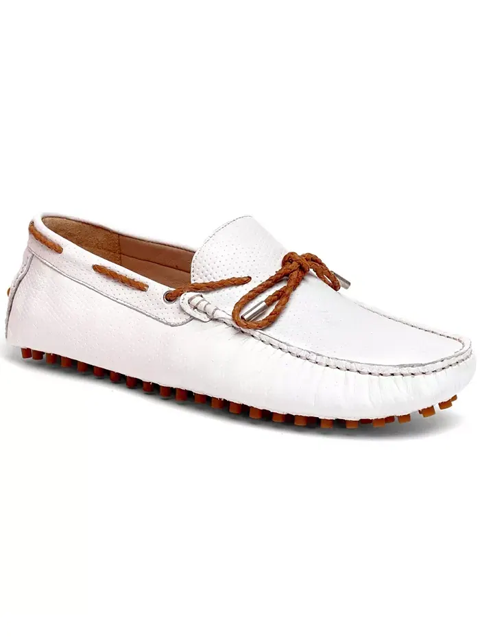Мокасины Mesa Slip-On Driver Carlos by Carlos Santana — белый