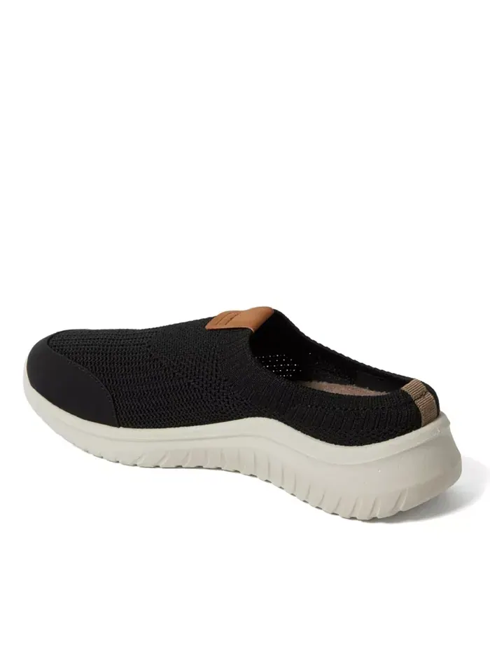 Женские спортивные трикотажные сабо Gracie Sport Knit Slip-On Dearfoams — изображение 2 из 5, черный