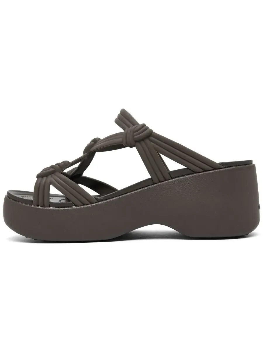 Сандалии-платформа Brooklyn Knot Sky Crocs — изображение 3 из 6, эспрессо