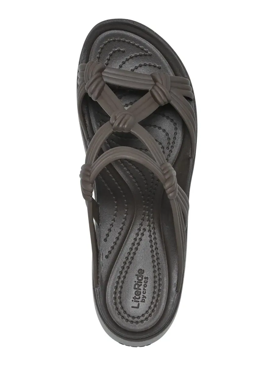 Сандалии-платформа Brooklyn Knot Sky Crocs — изображение 5 из 6, эспрессо