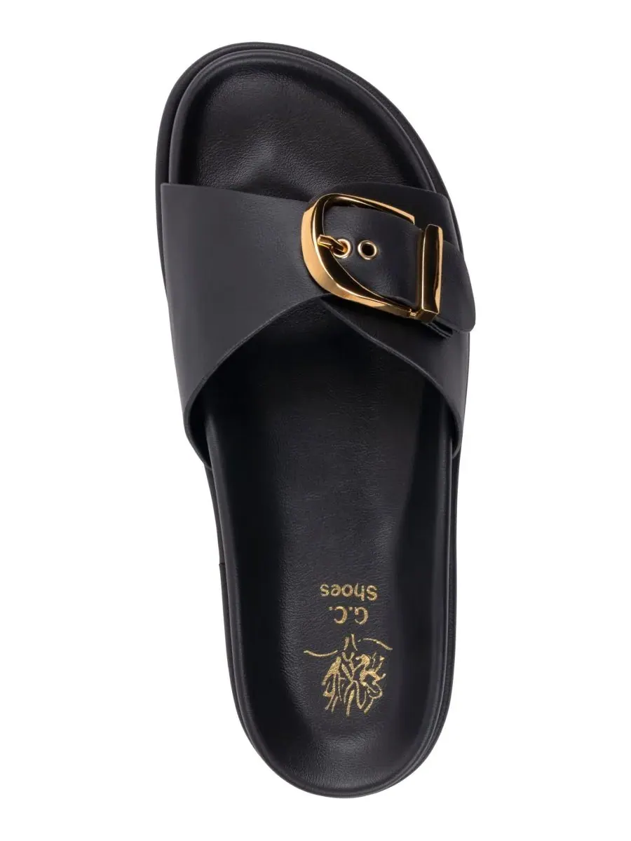 Женские сандалии Basel с пряжкой и стелькой GC Shoes — изображение 4 из 5, черный