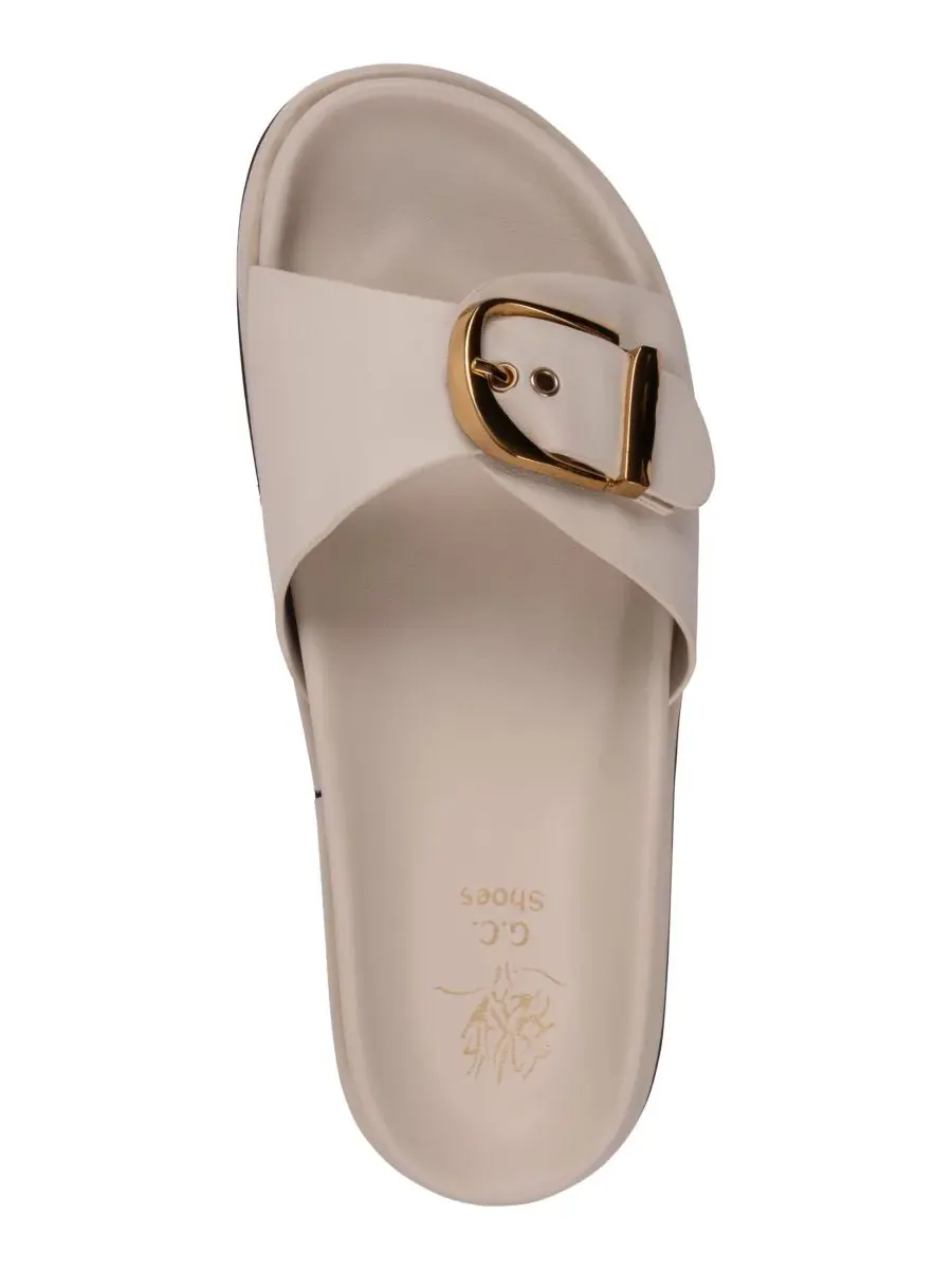 Женские сандалии Basel с пряжкой и стелькой GC Shoes — изображение 4 из 5, белый