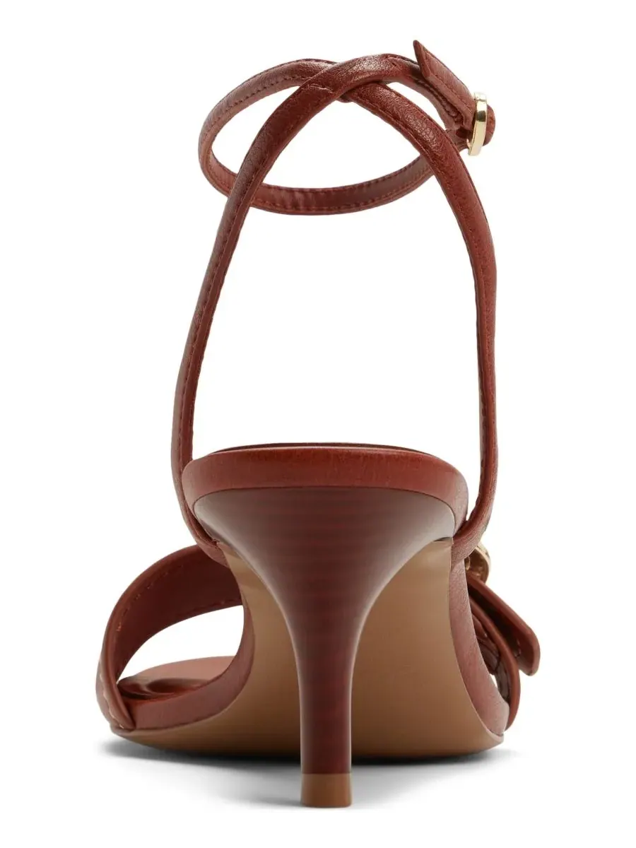 ALDO Женские сандалии Emmarose с запахом на щиколотке — изображение 3 из 6, коньячный
