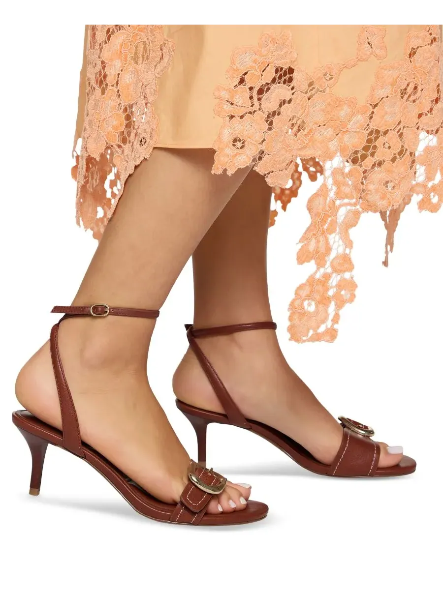 ALDO Женские сандалии Emmarose с запахом на щиколотке — изображение 6 из 6, коньячный