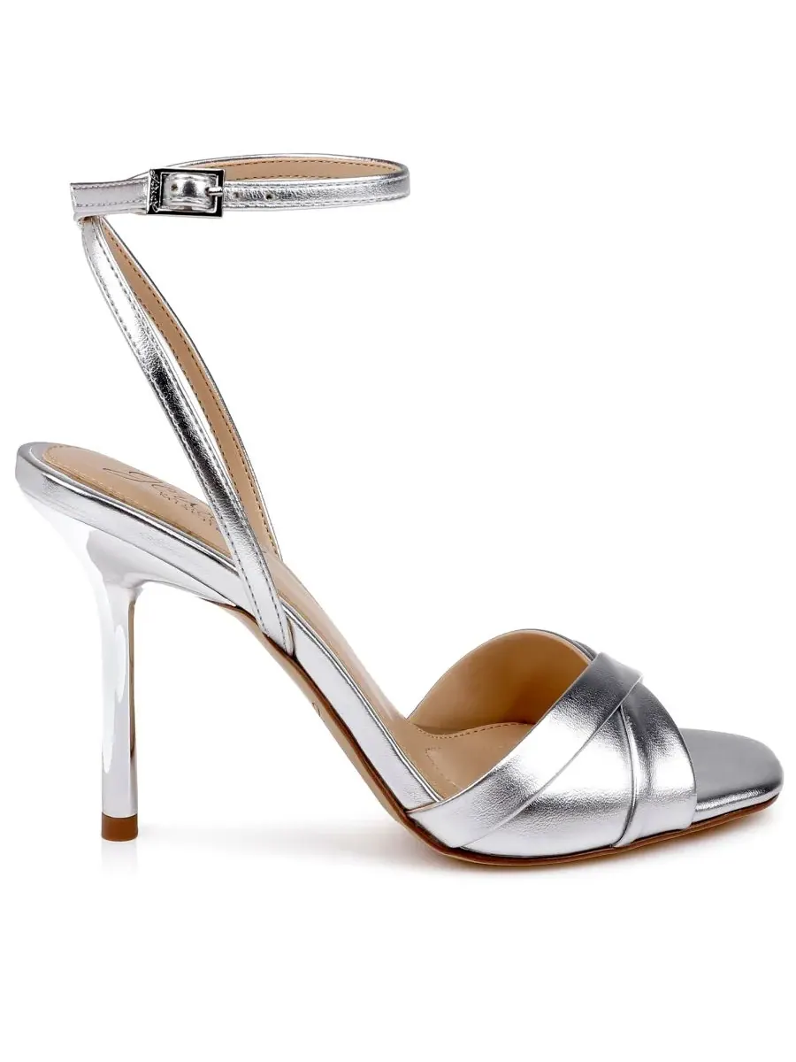 Женские сандалии Parisa с квадратным носком Jewel Badgley Mischka, серебро metallic — изображение 2 из 5