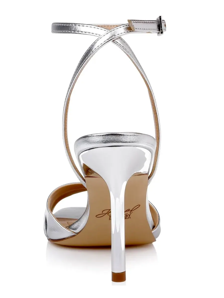 Женские сандалии Parisa с квадратным носком Jewel Badgley Mischka, серебро metallic — изображение 3 из 5