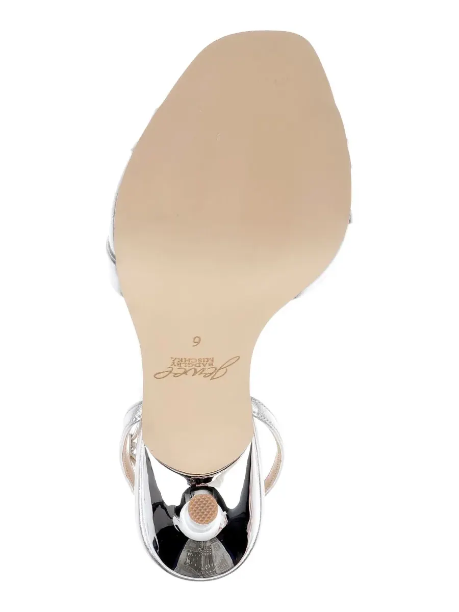 Женские сандалии Parisa с квадратным носком Jewel Badgley Mischka, серебро metallic — изображение 5 из 5