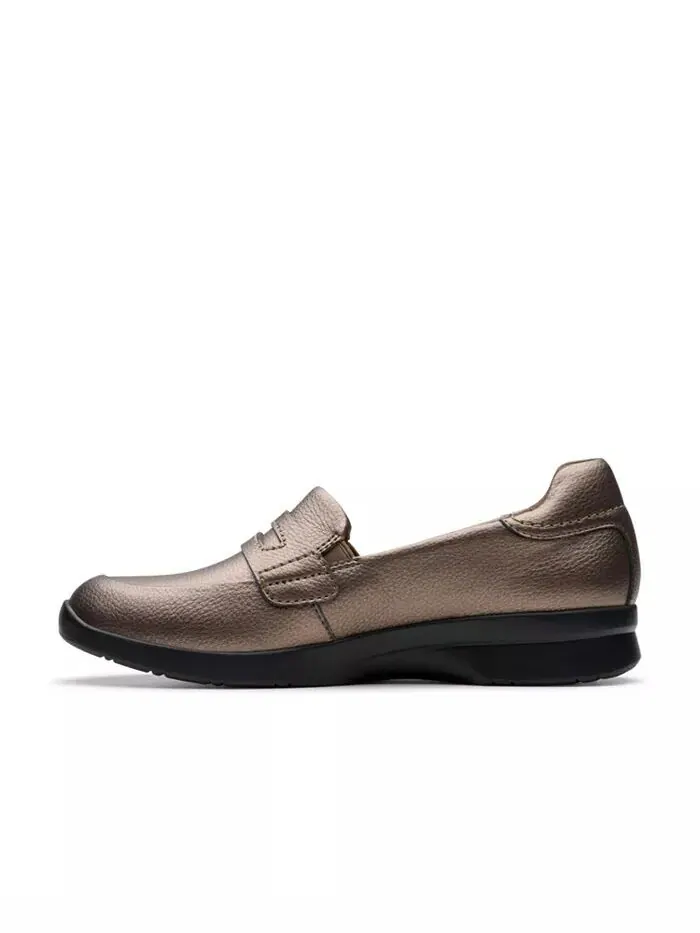 Туфли женские Clarks Ellowyn Penny Коричневые — изображение 3 из 13, золотистый