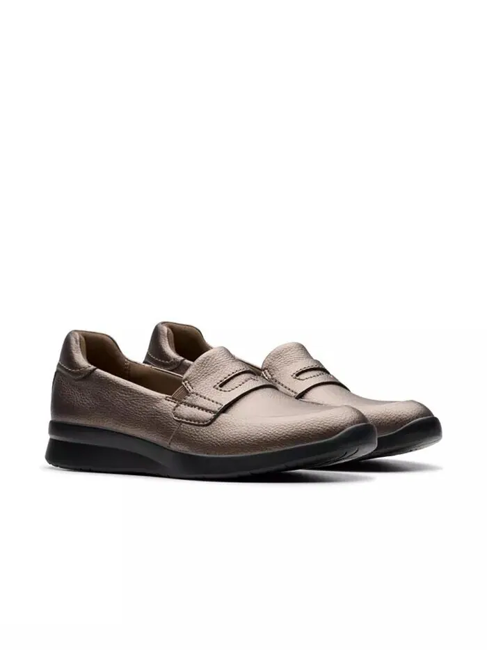 Туфли женские Clarks Ellowyn Penny Коричневые — изображение 5 из 13, золотистый
