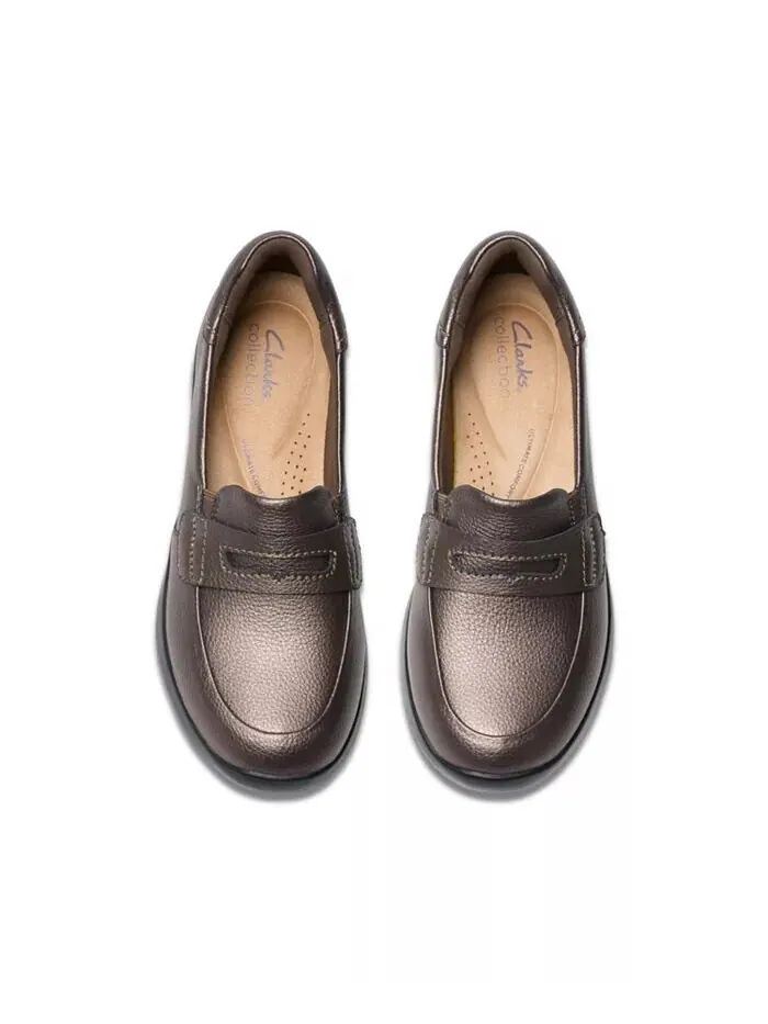 Туфли женские Clarks Ellowyn Penny Коричневые — изображение 7 из 13, золотистый