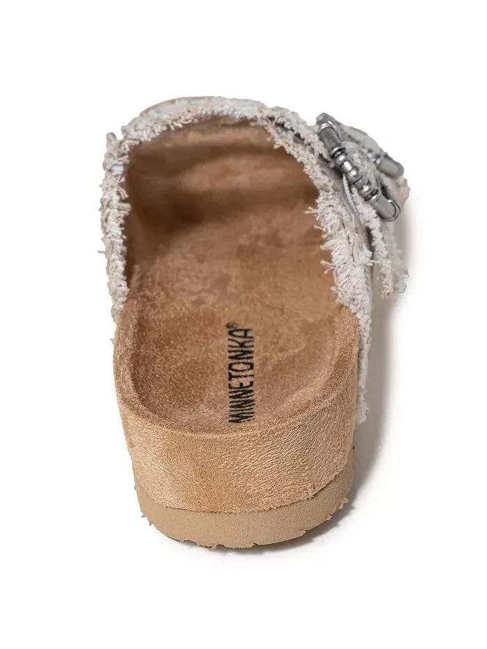 Женские сандалии Georgine на платформе с пряжкой Minnetonka — изображение 2 из 7, бежевый