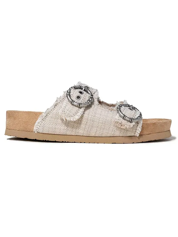 Женские сандалии Georgine на платформе с пряжкой Minnetonka — изображение 3 из 7, бежевый