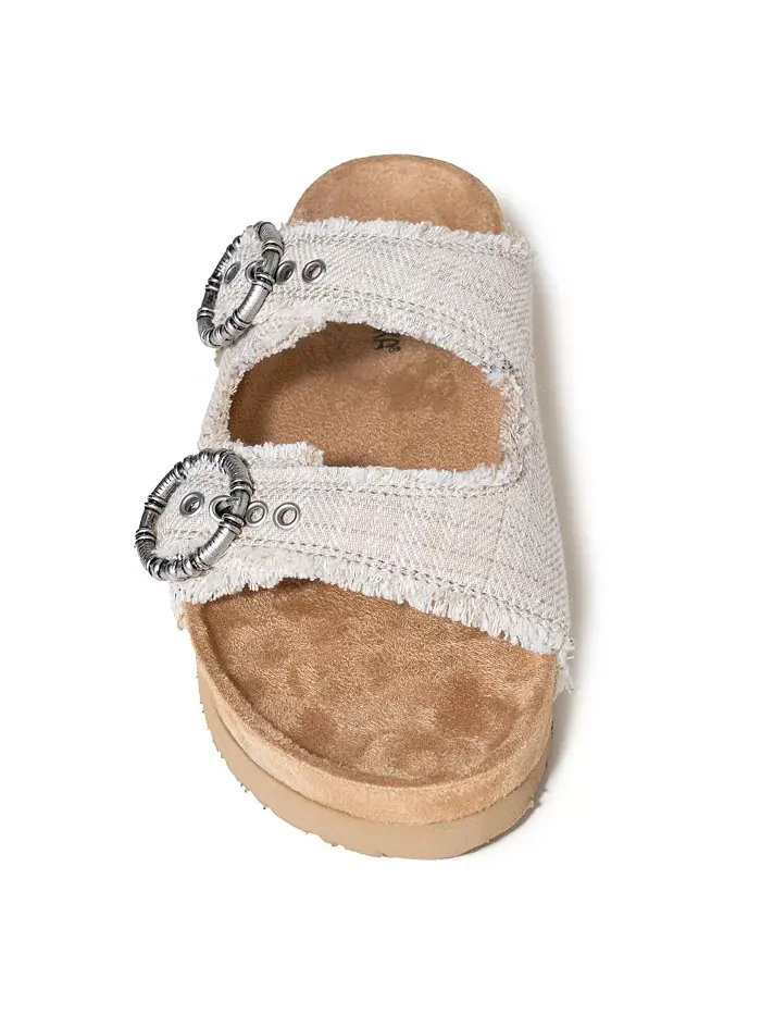Женские сандалии Georgine на платформе с пряжкой Minnetonka — изображение 4 из 7, бежевый