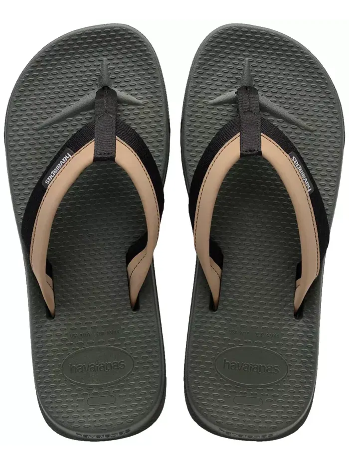 Мужские шлепанцы Track Plus Slip-On Havaianas — изображение 2 из 6, зеленый оливковый