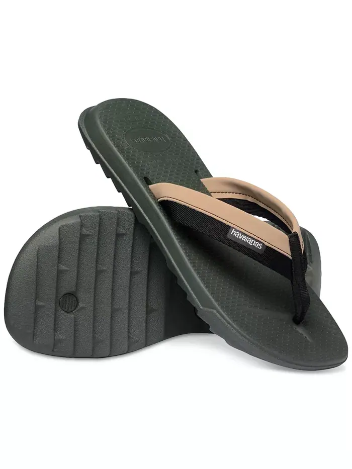 Мужские шлепанцы Track Plus Slip-On Havaianas — изображение 4 из 6, зеленый оливковый