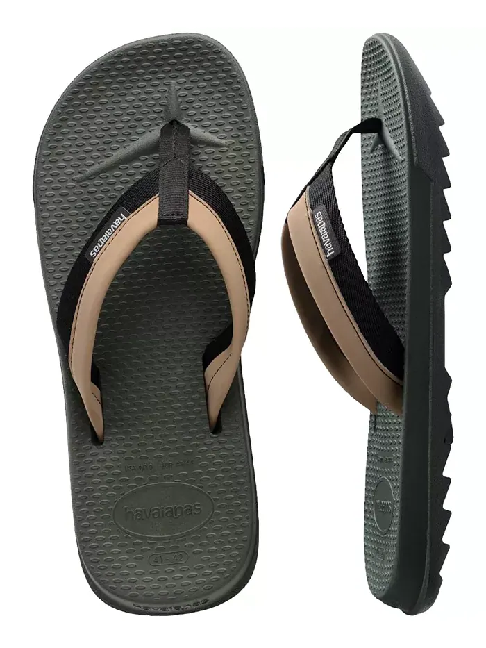 Мужские шлепанцы Track Plus Slip-On Havaianas — изображение 5 из 6, зеленый оливковый