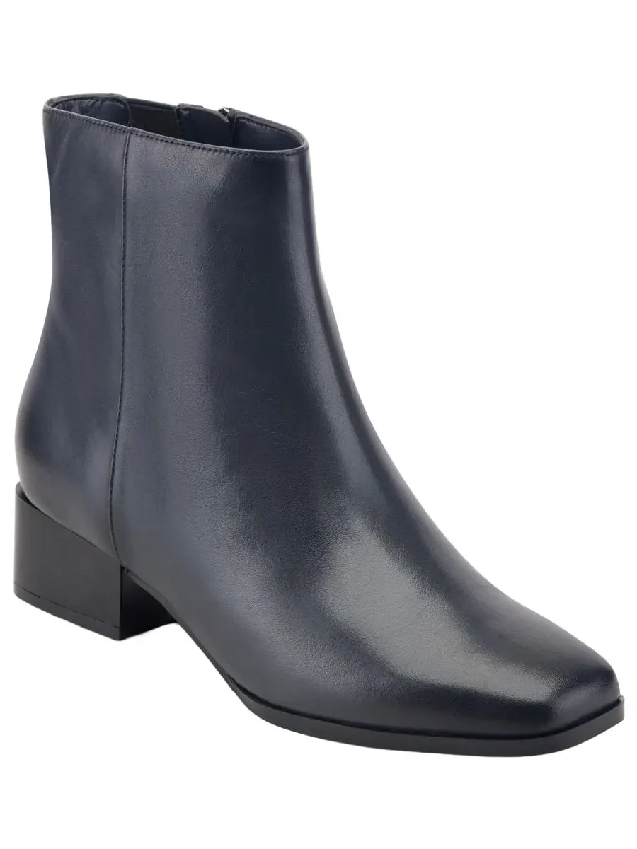 Ботинки-челси Sidney eFlex Leather Square Toe Dress Booties Easy Spirit — изображение 1 из 5, темно-синий
