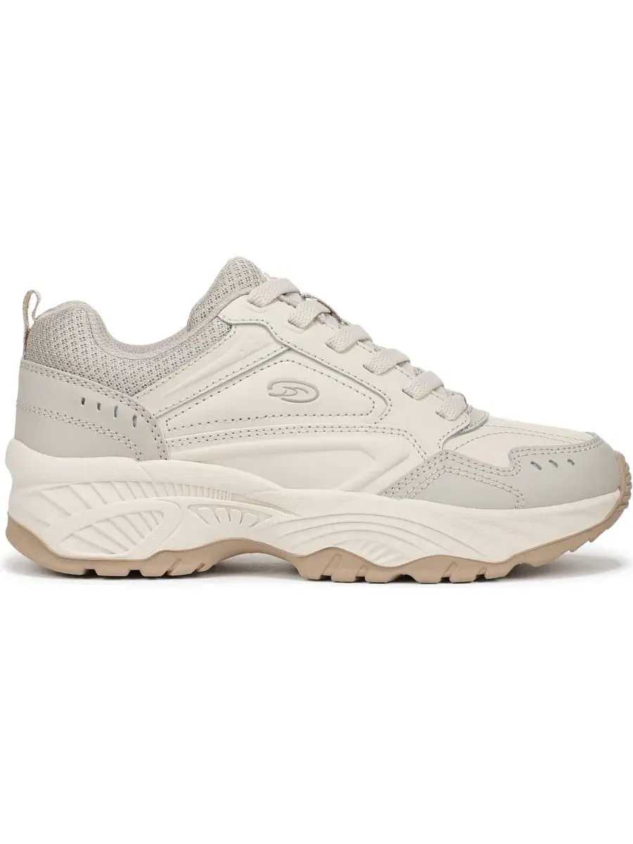 Кроссовки на платформе с круглым носком и шнуровкой Selena Dr. Scholl's, Whitecap Leather — изображение 2 из 5