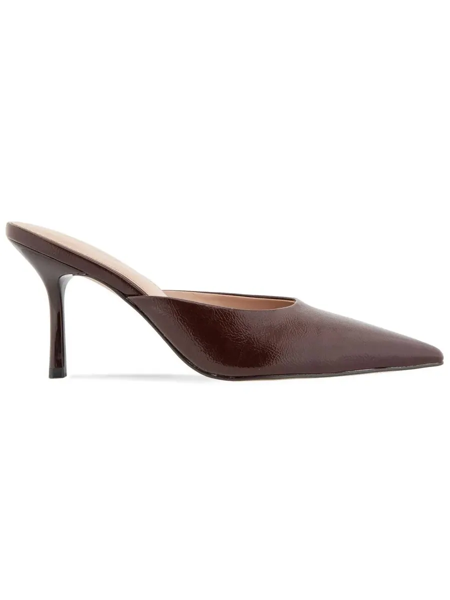 Туфли-мюли на каблуке-шпильке Nixxa BCBG — изображение 2 из 5, темный коричневый
