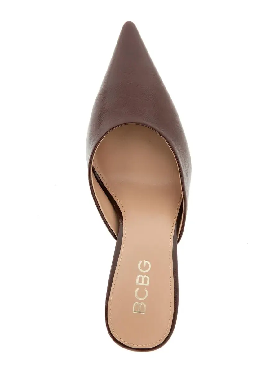 Туфли-мюли на каблуке-шпильке Nixxa BCBG — изображение 4 из 5, темный коричневый