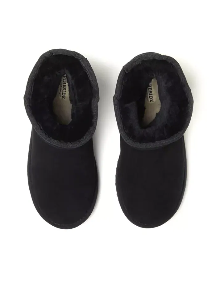 Женские ботинки Rosebery из натуральной овчины Dearfoams — изображение 4 из 7, черный