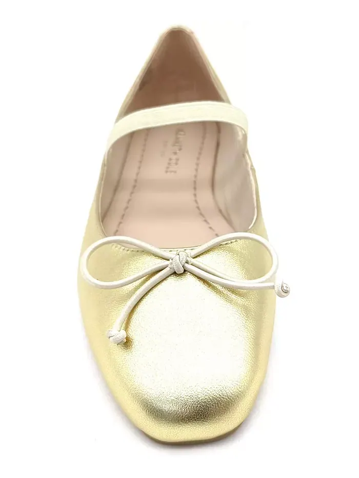 Женские балетки Myra с квадратным носком Kenneth Cole New York — изображение 6 из 12, золотистый