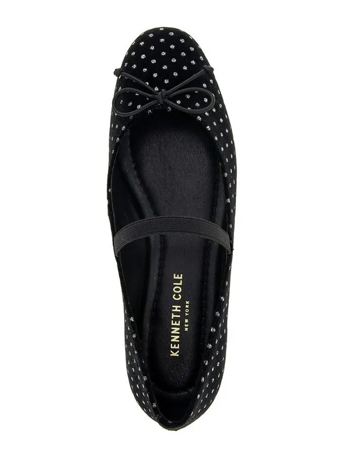 Женские балетки Myra с квадратным носком Kenneth Cole New York — изображение 4 из 7, черный серебристый