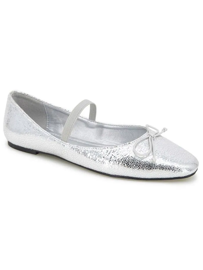 Женские балетки Myra с квадратным носком Kenneth Cole New York — изображение 1 из 7, серебристый