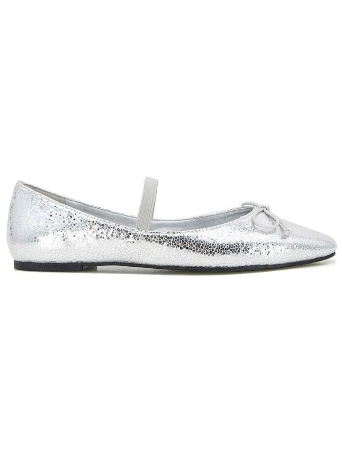 Женские балетки Myra с квадратным носком Kenneth Cole New York — изображение 2 из 7, серебристый