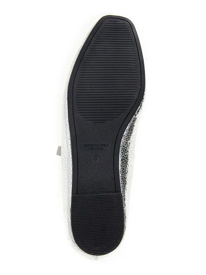 Женские балетки Myra с квадратным носком Kenneth Cole New York — изображение 5 из 7, серебристый