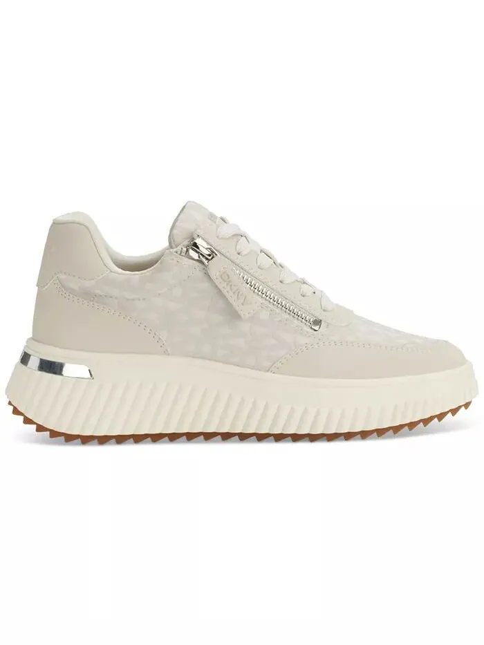 Женские кроссовки Lissa Logo Platform DKNY — изображение 2 из 9, конопляный