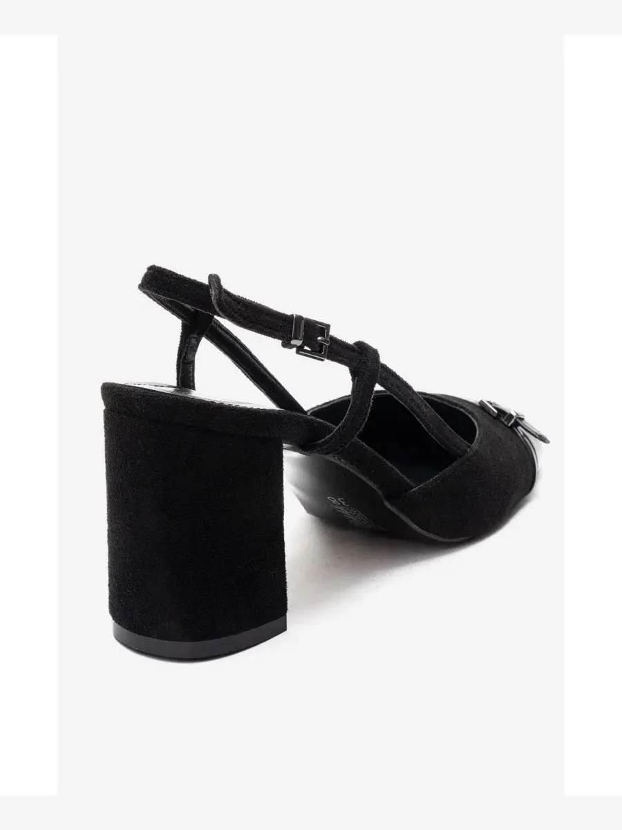 Женские туфли-лодочки Desia с открытой пяткой и круглым носком Prologue Shoes — изображение 3 из 3, черный