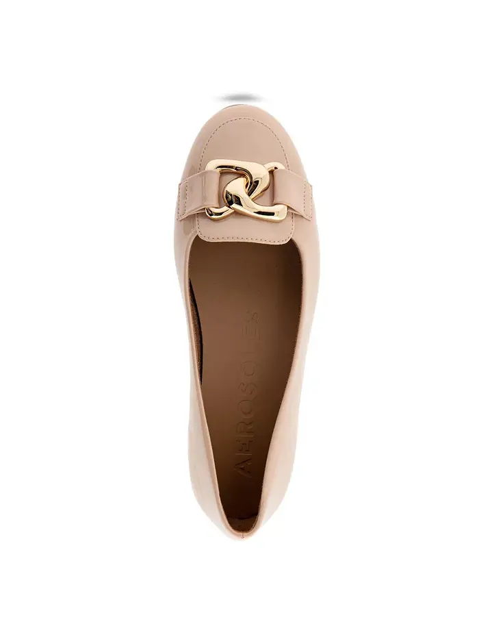 Женские балетки Bell Almond Toe Aerosoles — изображение 4 из 5, коричневый/бежевый