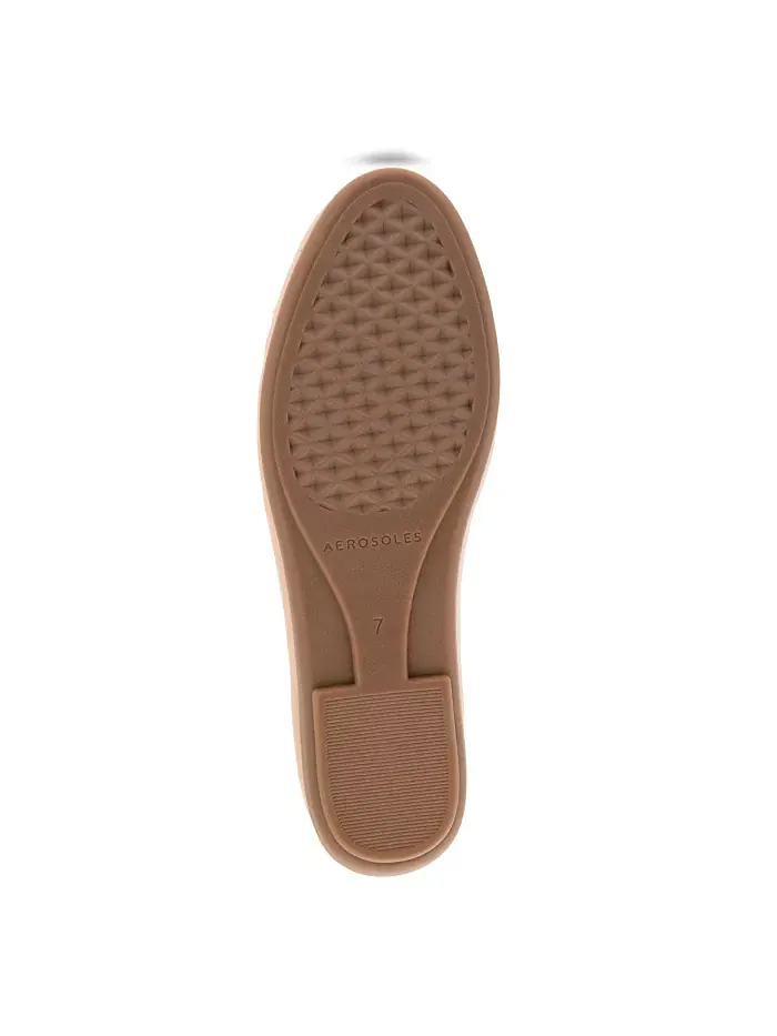Женские балетки Bell Almond Toe Aerosoles — изображение 5 из 5, коричневый/бежевый