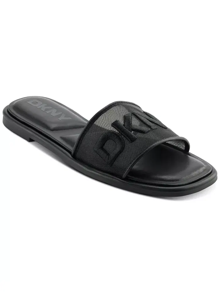 Женские сандалии Badin Slide на плоской подошве DKNY — изображение 1 из 5, черный