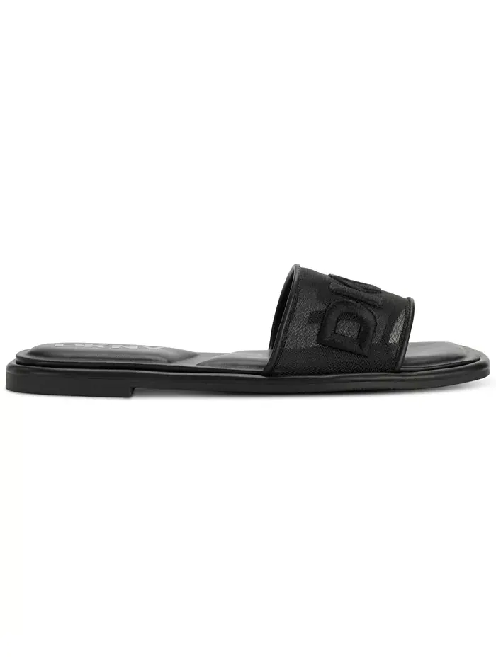 Женские сандалии Badin Slide на плоской подошве DKNY — изображение 2 из 5, черный