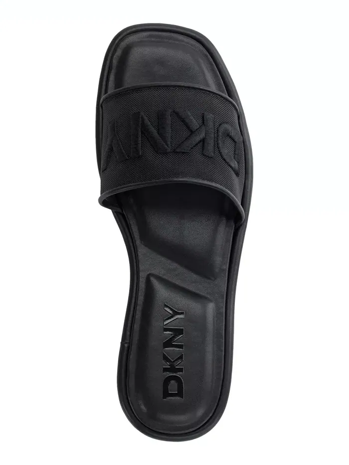 Женские сандалии Badin Slide на плоской подошве DKNY — изображение 4 из 5, черный