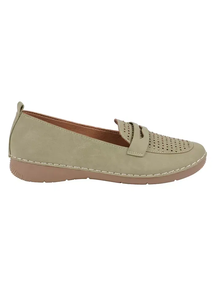 Женские лоферы Danita с декоративными элементами GC Shoes — изображение 2 из 5, шалфейный