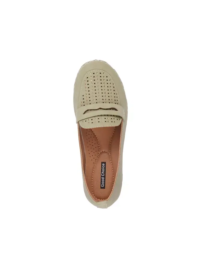 Женские лоферы Danita с декоративными элементами GC Shoes — изображение 4 из 5, шалфейный